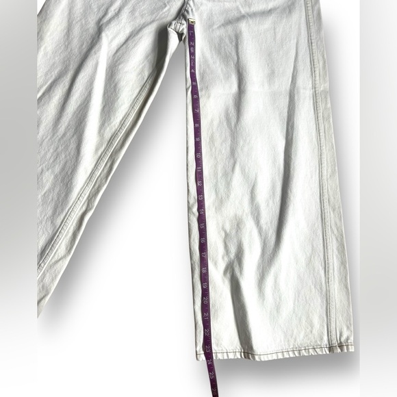 Frame Le Italien Wide Crop Jeans in Blanc White Size 29  Denim - Picture 7 of 15